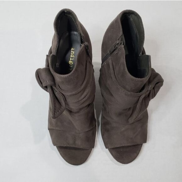 Indigo Rd. Izador Bow Peep Toe Booties Size 6.5 - Picture 5 of 12